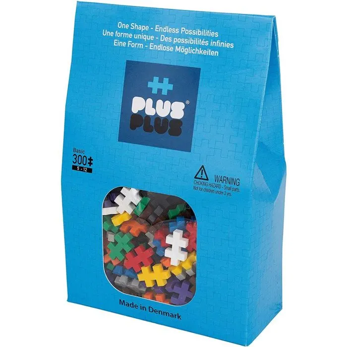 Jeu éducatif - Construction Plus Plus - Pack Mini Basic 300 pièces - Mixte - A partir de 6 ans-0
