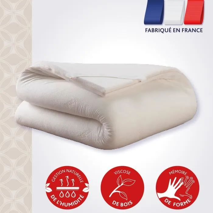 Surmatelas DODO Le Végétal - Déhoussable - 140x190 cm-0