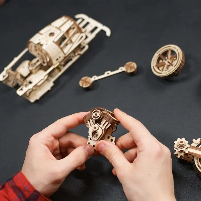 Three-wheeler UGR-S - Ugears - Puzzle 3D en bois-3