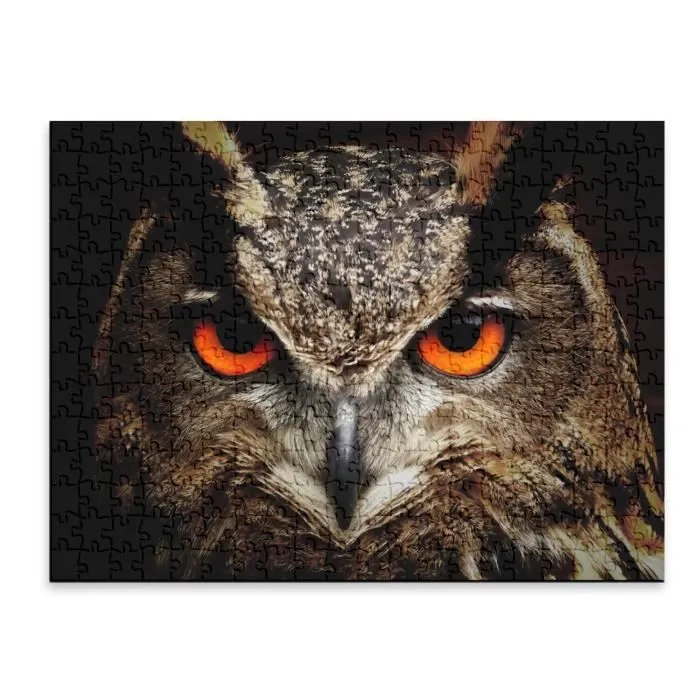 Puzzle Classique - FABULOUS - Regard de La Chouette Yeux Oranges - 280 Pièces - Adulte - Intérieur - Mixte-1