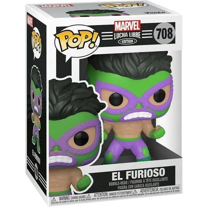 Figurine Funko Pop! Marvel - Luchadores - Hulk-2