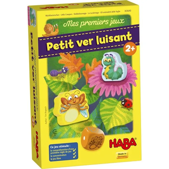 HABA - Mes Premiers Jeux - Petit ver luisant - 2 ans et plus, 303640-0
