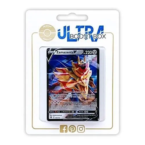 Jeu de cartes - MY-BOOSTER - ZAMAZENTA V 105-172 - ULTRABOOST X EPEE ET BOUCLIER 9 - STARS ETINCELA-0