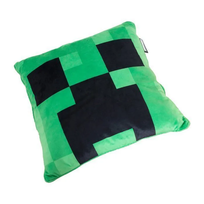 Coussin Décoratif Carré- ROBA - Minecraft – Creeper – Tissu Velouté Ultra Doux – 38x38 cm-2