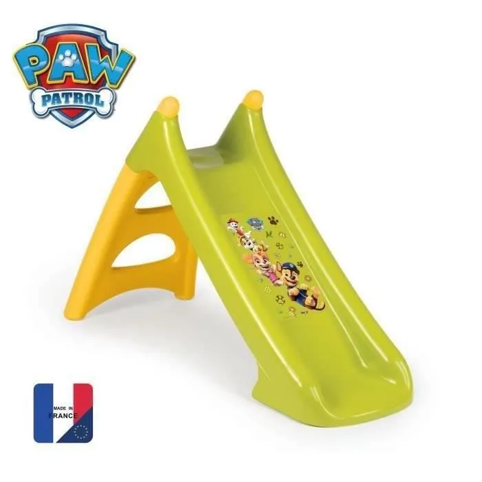 Smoby - Toboggan XS Pat' Patrouille - Glisse 90cm - H 75cm - Fabriqué en France-0