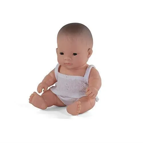 Poupée asiatique - MINILAND - 21 cm - Vinyle souple - Sous-vêtements inclus - Pour enfants de 3 ans et plus-0