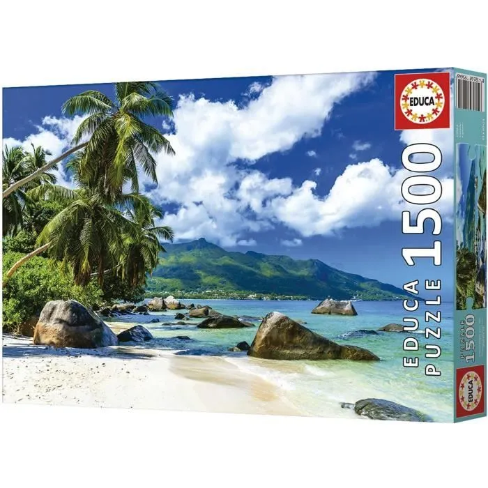 Puzzle SEYCHELLES de 1500 pièces - EDUCA - Paysage et nature - Avec colle Fix Puzzle®-4