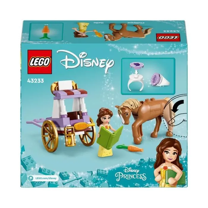 LEGO® 43233 Disney Princess L’Histoire de Belle - La Calèche, Jouet avec Mini Poupée Princesse, La Belle et la Bête-5
