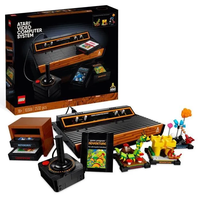 LEGO Icons 10306 Atari 2600, Maquette à Construire, Console de Jouets Vidéo, pour Adultes-0