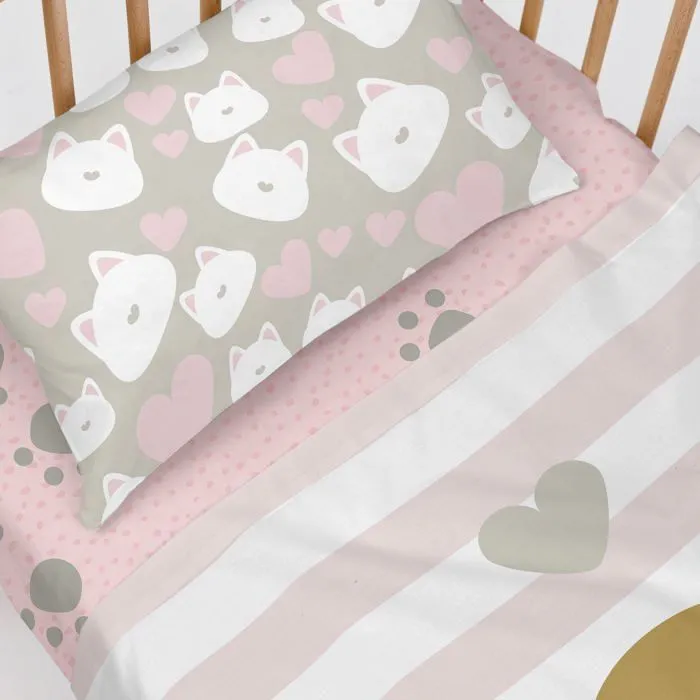 Parure de lit 2 pièces Kitty 120x180 cm (Lit Bébé)-2