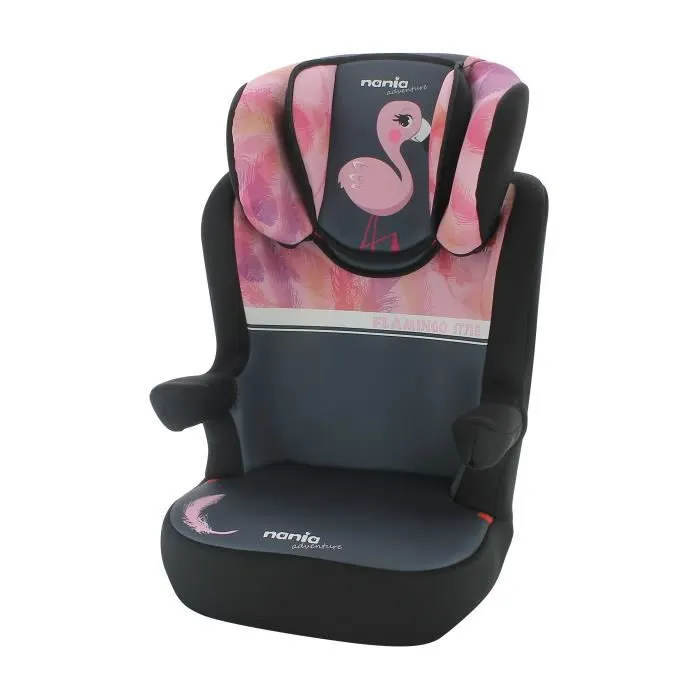 Siège auto rehausseur enfant RWAY groupe 2-3 (15-36kg), évolutif avec protection latérale -  Nania Flamingo
