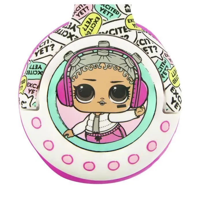 Casque LOL Surprise! Kidsafe - LOL SUPRISE! - Rose et blanc - Limite en décibels (85) - Stéréo-2