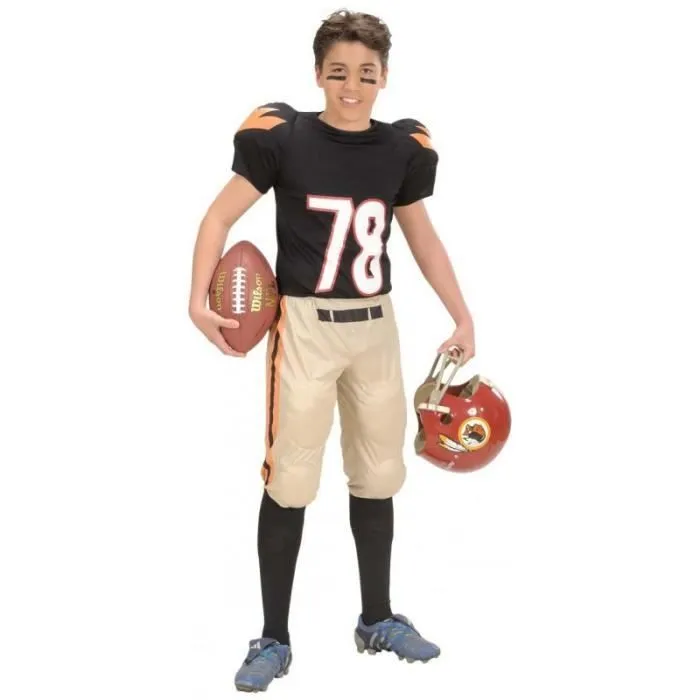 Déguisement footballeur américain garçon - Multi - Taille 11 à 13 ans-0