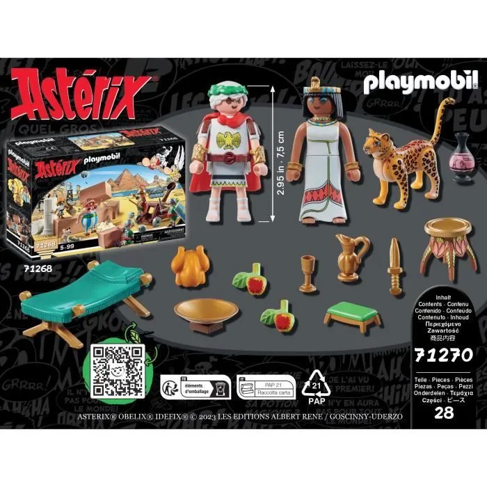 PLAYMOBIL 71270 César et Cléopâtre, Astérix, Personnages, Dès 5 ans-2