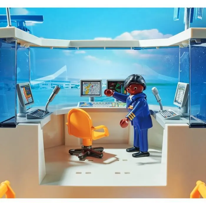Aéroport et avion - PLAYMOBIL - 71153 - 146 pièces - Dès 4 ans - Multicolore-5