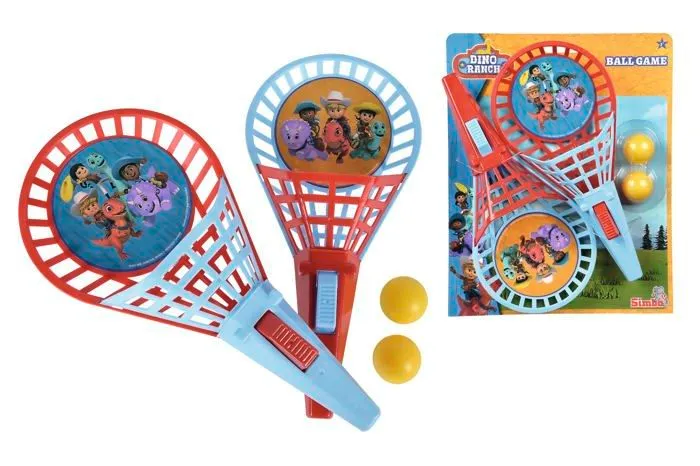 Jeu d'adresse Simba - 109312606 - Dino Ranch Jeu paniers de 27 cm, 2 balles a partir de 3 Ans, , Multicolore-3