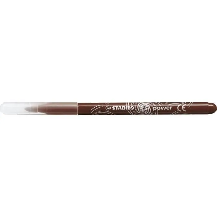 Feutres de coloriage - STABILO - Power - Marron - Lot de 12 - Pour enfants à partir de 3 ans-2