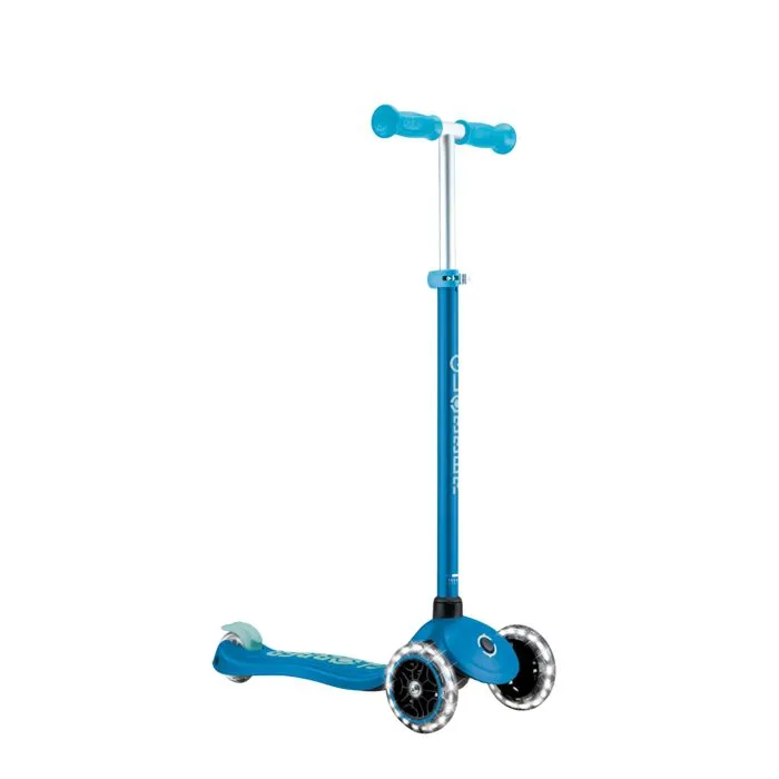 Globber - Trottinette 3 roues PRIMO PLUS GLOW LIGHTS - Bleu Pétrole-0