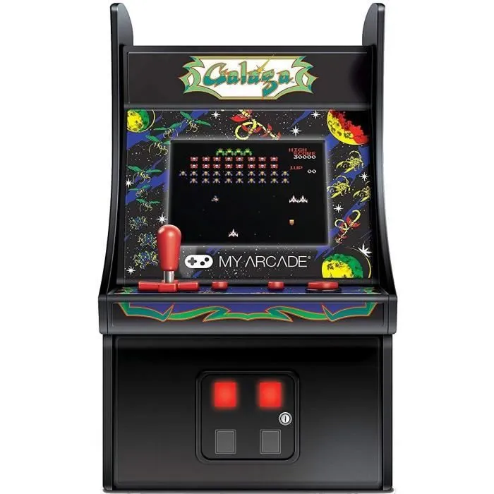 Borne d'Arcade Rétro Mini - My Arcade - GALAGA - Écran 5 pouces - Console portable - Noir-1