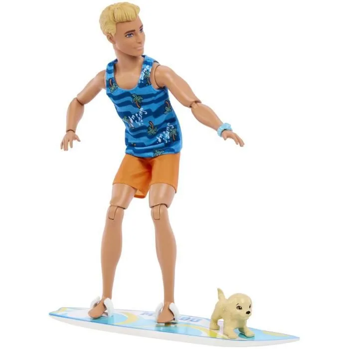 BARBIE - BARBIE KEN SURF DOLL + ACCY (CP6) - 21A - poupée - 3 ans et +-3