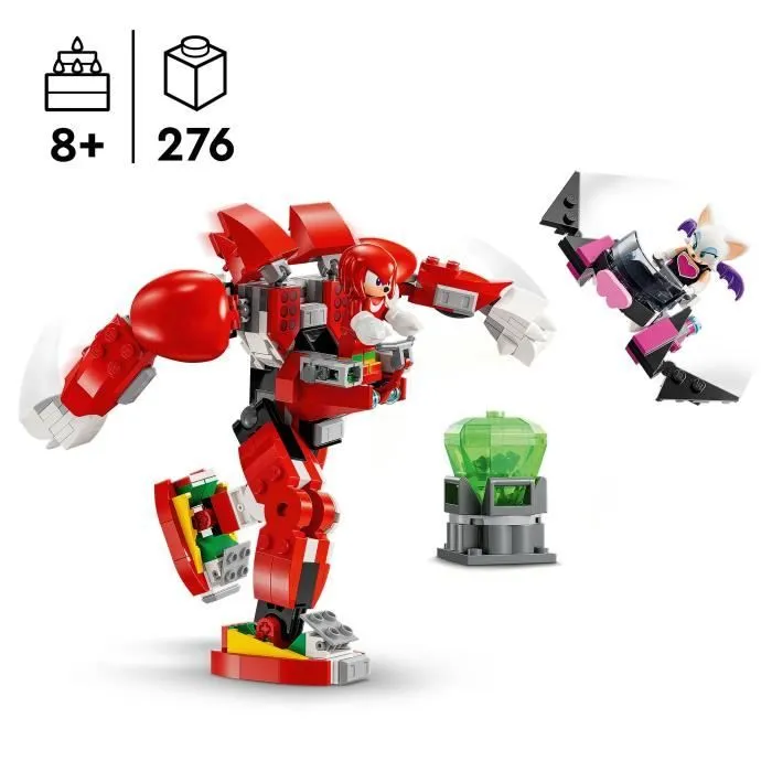LEGO® 76996 Sonic Le Hedgehog Le Robot Gardien de Knuckles, Figurines de Jeu Vidéo Knuckles et Rouge avec le Maître Emeraude-1