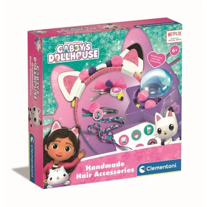 Clementoni - Gabby et la Maison Magique - Accessoires cheveux - Serre tête à personnaliser - Dès 6 ans-0