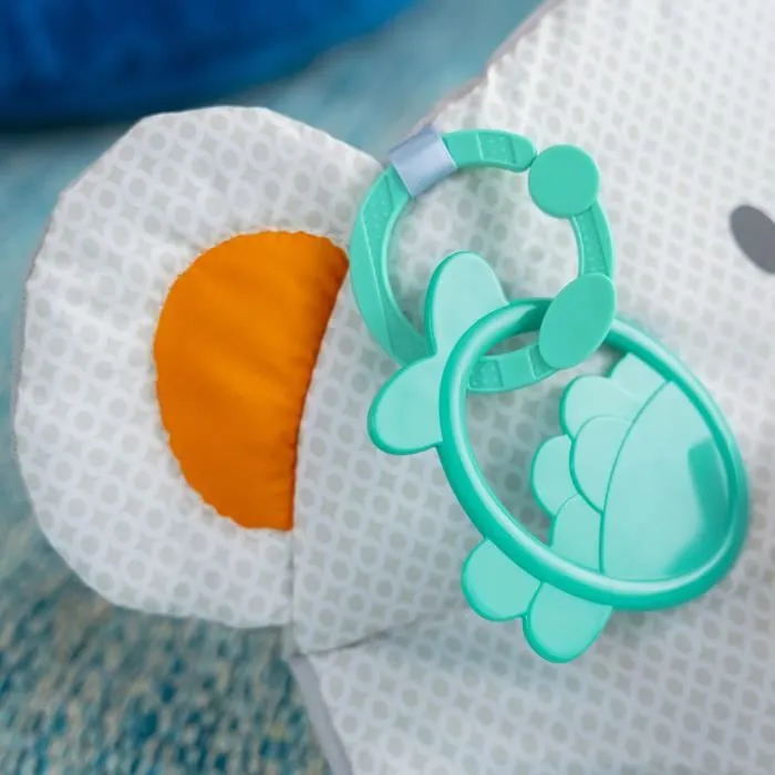BRIGHT STARTS Tapis d'éveil Ours Polaire, Coussin de support pour position sur le ventre, 4 jouets détachables-8