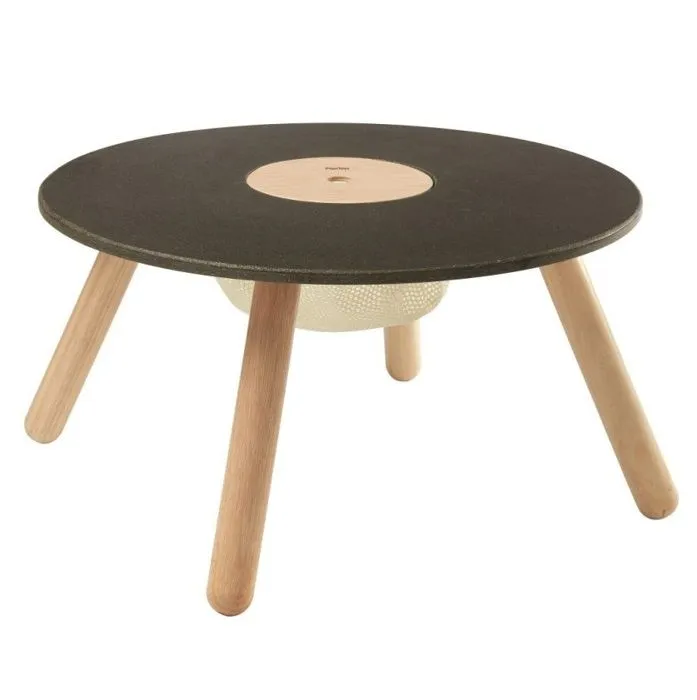 Table de jeu et de rangement - PLAN TOYS - Noir et beige - A partir de 3 ans - Intérieur-1