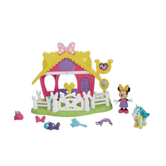 Ecurie Minnie - Fisher-Price - Avec figurine Minnie, poney et accessoires - Pour fille à partir de 2 ans-5