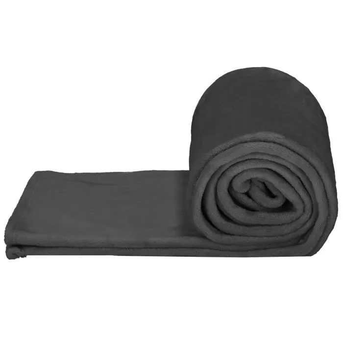 Couverture Couvre-lit Salon SPRINGOS® 200x220 cm - Moelleux et Doux - Graphite-1