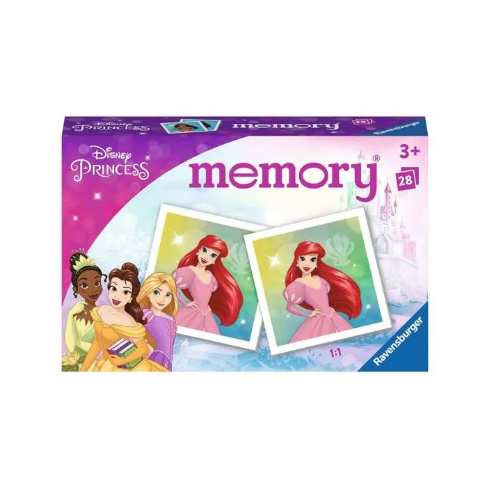 Carte de jeu Jeu Memory Disney Princesses RAVENSBURGER jeu de société en famille-0