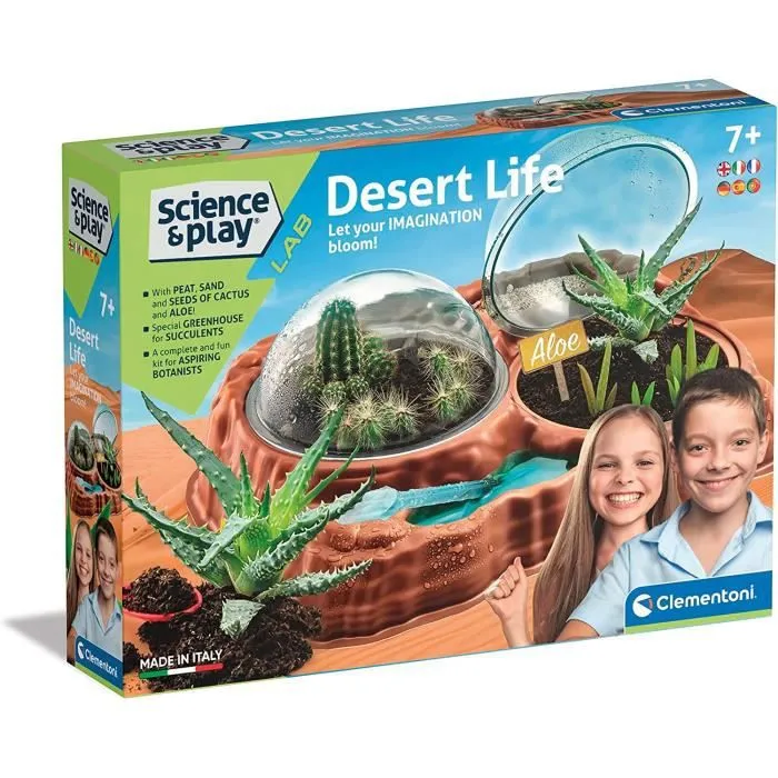 Serre Jouet - Clementoni - Desert Life - 7 Ans - Multicolore - Laboratoire Botanique-0