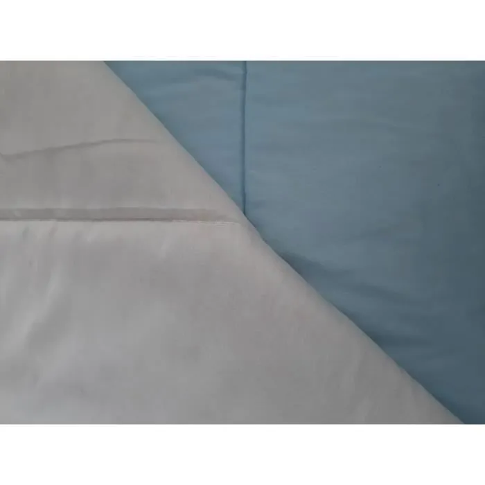 Couette extra légère Bleu Ciel/Beige - 2 personnes - Spécial été - MORTREUX-2