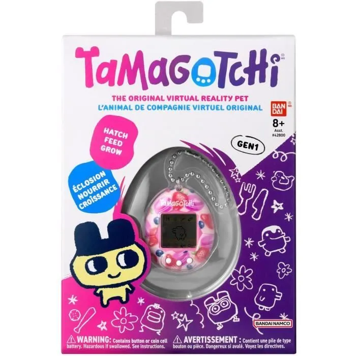 Tamagotchi - BANDAI - Tamagotchi original - Berry Delicious - animal électronique virtuel avec écran couleur, 3 boutons et jeux-3