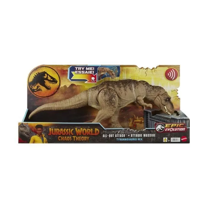Jurassic World-Tyrannosaure Attaque Impitoyable-Figurine articulée HXF53-7