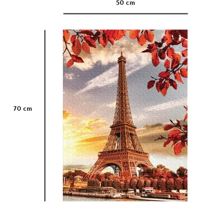 Nathan - Puzzle Tour Eiffel en automne 1000 pcs - RAVENSBURGER-1