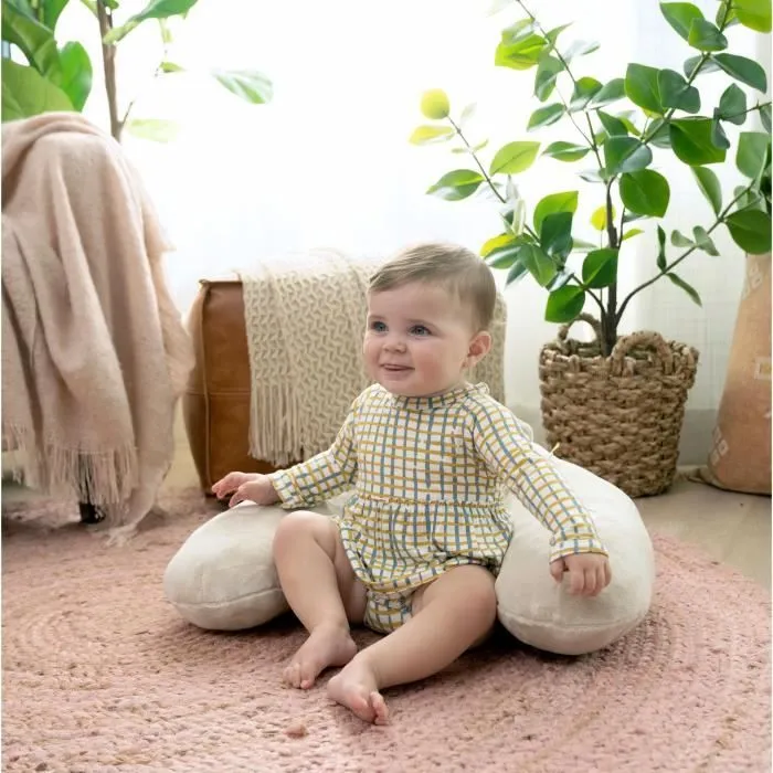 INGENUITY Tapis d’éveil 4 en 1 Petit Ourson, Coussin de support pour apprentissage de la position assise-4