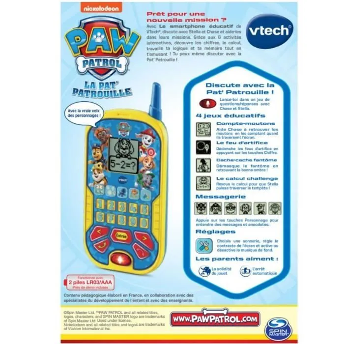 VTECH - PAT PATROUILLE - Le Smartphone Éducatif-3