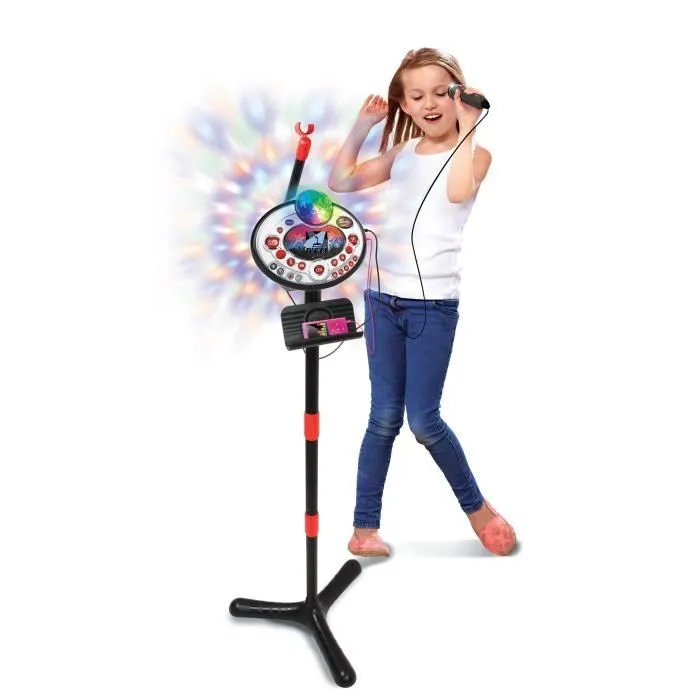 VTECH - Kidi Superstar Lightshow Noir - Micro Karaoké Enfant-1