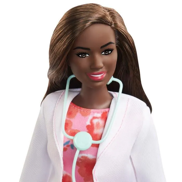 Poupée - Barbie - Docteur junior - 30 cm - Blanc/Rose - 3 pièces-1