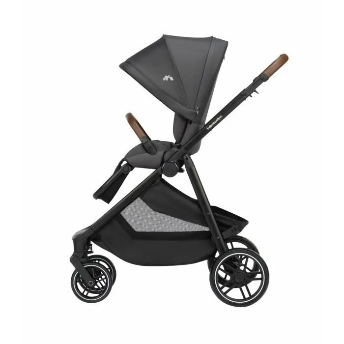 BEBECONFORT Luvia Trio, Poussette 3 en 1, 0-4 ans, 0-22 kg, Poussette bébé + Nacelle + Siège auto, Guidon réglable, Mineral Graphite-2