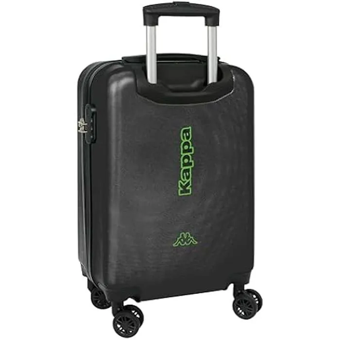 Trolley de Cabine - SAFTA - Kappa Black - 20 Pouces - 4 Roulettes 360° - Cadenas de sécurité-1