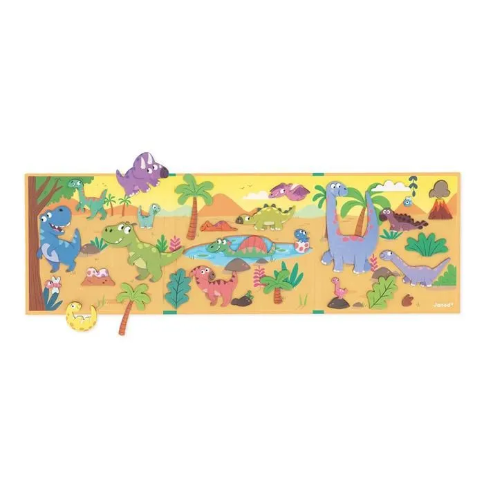 Magnéti'Stories Dinosaures - Jeu Éducatif Magnétique 30 Aimants - Jouet Enfant en Carton FSC - Dès 3 Ans-3