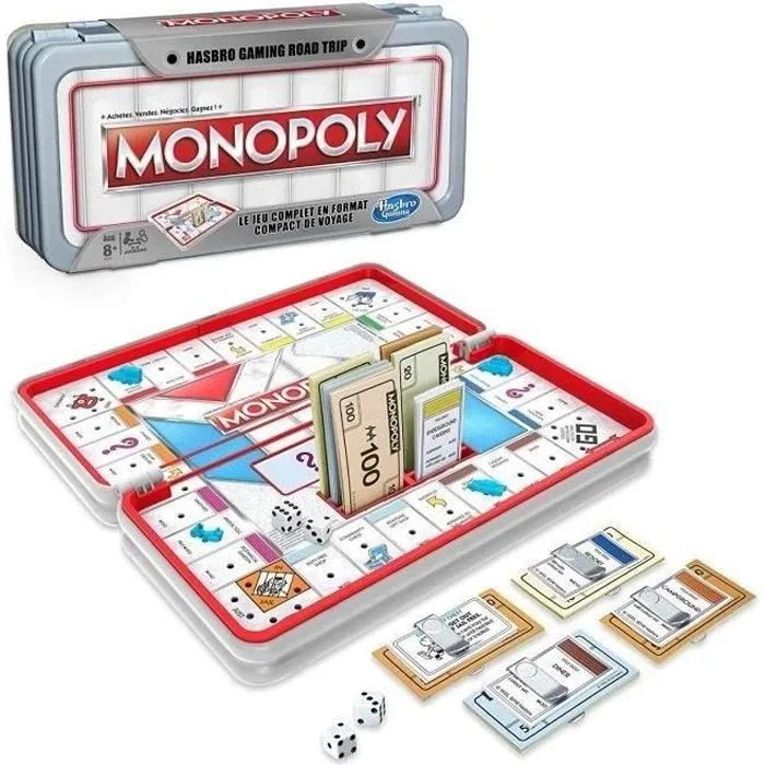 MONOPOLY - Jeu de Societe Road Trip - Jeu de voyage-0