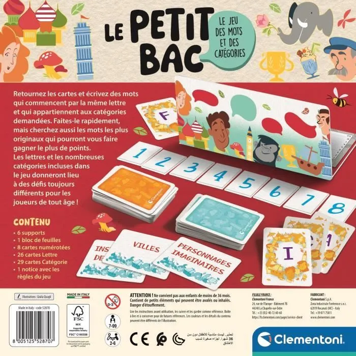 CLEMENTONI - Le petit bac, jeu de société-4