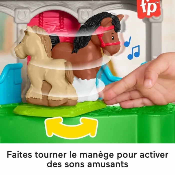 FISHER-PRICE Little People-L’écurie des Joyeux Chevaux avec 6 éléments - Fisher-Price - HWR84-6