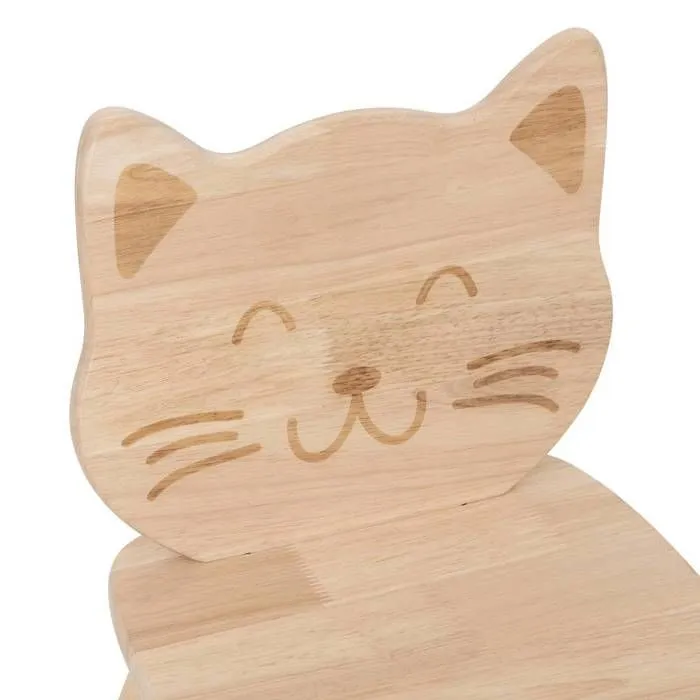 Chaise enfant chat Pia hévéa - Atmosphera createur d'interieur-2