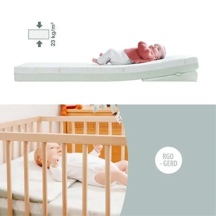 BABYMOOV Plan incliné Cosymat Antibactérien, élimine naturellement les bactéries, adapté aux matelas 60x120 cm-2