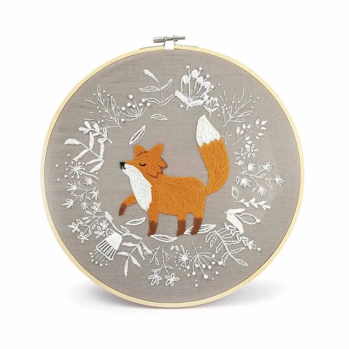 Kit broderie décorative renard-0