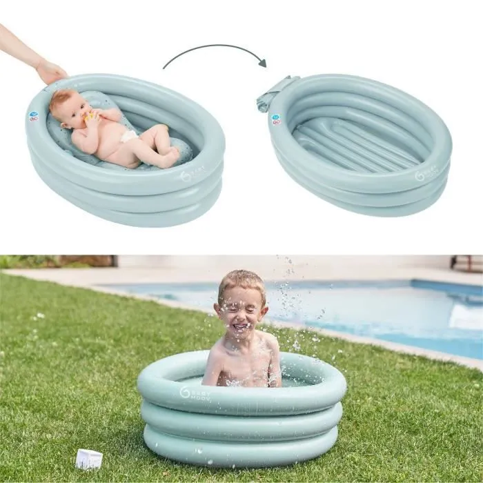 Babymoov Baignoire Gonflable de voyage, Évolutive en Piscine pour enfant, Réducteur Amovible, De 0 à 12 mois, Aqua Dots-3